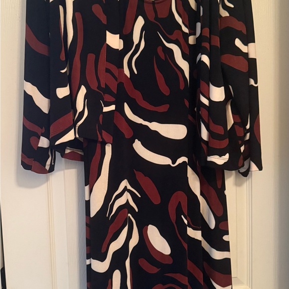 Chico's Abstract Patterned tank dress with Jacket - Picture 2 of 7